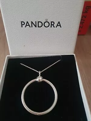 Pandora Necklace With Medium O Pendant • £35