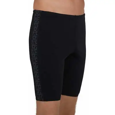 Speedo Boomstar Splice Mens Swim Jammer Shorts - Black • $17.95