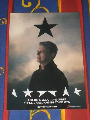 David Bowie - Blackstar - Black Star - Laminated Promo Poster - NEW! • $15.95