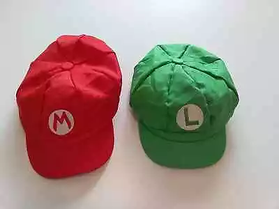 Super Mario Bros Mario & Luigi Newsboy Style Cos Play Hats Halloween Custom • $14.99