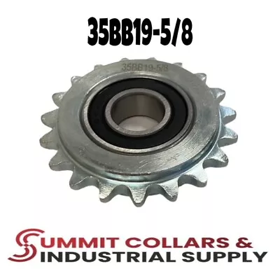 #35 Roller Chain Idler Sprocket 5/8  Bore 19 Tooth 35BB19-5/8 • $10.69