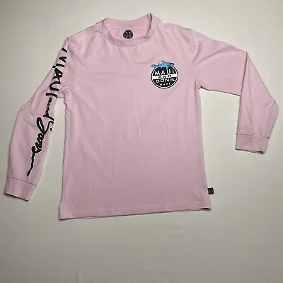 Maui And Sons Logo T-Shirt Pink Unisex Adults Small • $15