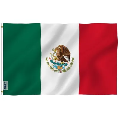 Anley Fly Breeze 3x5 Ft Mexico Flag Mexican MX National Flag Latin Latino Banner • $7.95