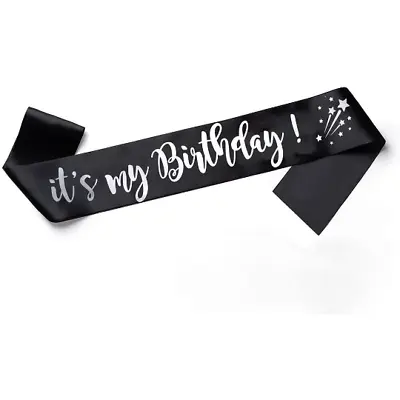 Coloured Satin Sash With It's My Birthday With Colourful Writing 18th 30th 40th • £2.79