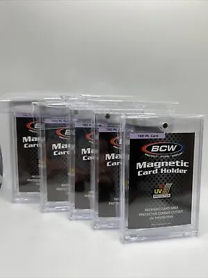 BCW Magnetic Card Holder 180pt Point With UV Protection - Lot Of 5 Holders • $12.99