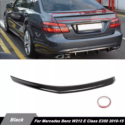 Painted Black Trunk Spoiler For 2010-2015 Mercedes Benz W212 E Class Sedan E350 • $80.99