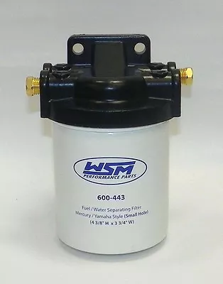 WSM Mercury / Yamaha Fuel Water Seperator Kit 21 Micron 1/4 Npt -600-443K • $32.97