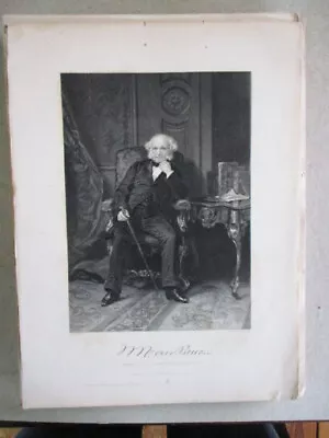 Vtg Print MARTIN Van BUREN C.1870 11  X 8  • $15