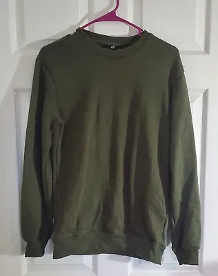 H&M Relaxed Fit Green Sweatshirt Size XS • $19.95