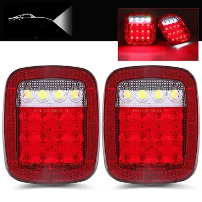 2pcs Universal Car Truck Trailer Light 16LED Stop Turn Signal Brake Tail Lamps • $16.99