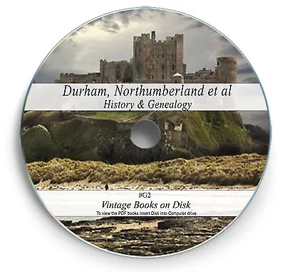 £4.60 • Buy 225 Rare Books On DVD  -  Durham Tyne Wear Northumberland History Genealogy G2