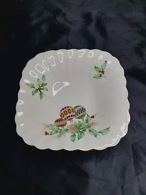 Vintage Mikasa 🎄 Christmas Spirit B2098 Bone China & Gold Candy Trinket Dish  • $7.95