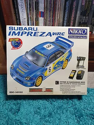 Vintage NIKKO RDC-140102 SUBARU IMPRESZA WRC RC Electric Car   FULLY WORKING • £50