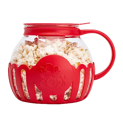 3QT Family Size Microwave Popcorn Popper Dishwasher Safe Red • $23.80