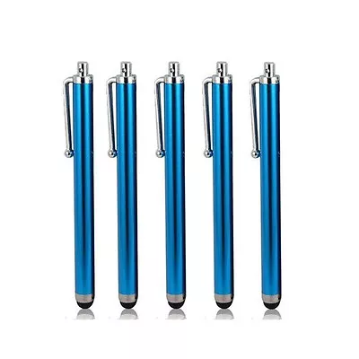 5 X Touch Screen Stylus Pen For IPad Pro Samsung Galaxy Tab Tablet Kindle Blue • £3.13