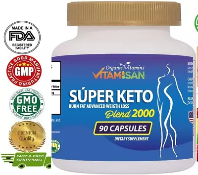 KETO Loose Weight Fat Burn Support HUNGER SUPRESOR FAT LOST SUPPLEMENT • $13.99
