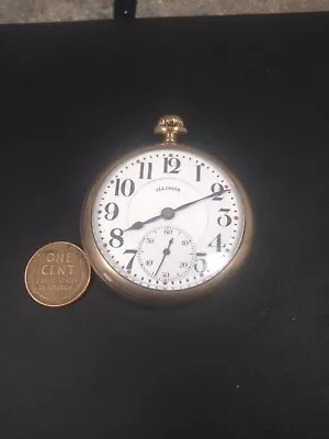 Working Antique 1923 Illinois 305 Gold Filled Pocket Watch • $150