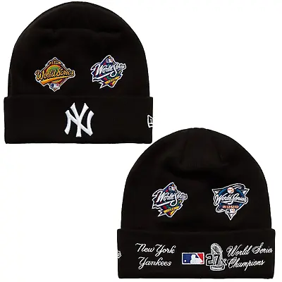 New Era New York Yankees Knit Beanie Hat 27x Champs MLB World Series Patch • $54.94