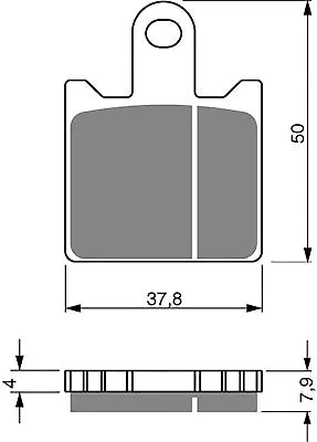 Brake Disc Pads Front L/H Goldfren For 2007 Kawasaki ZZR 1400 (ZX1400B7F) (ABS) • £13.95