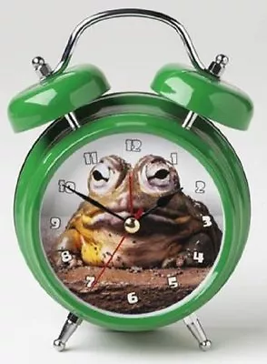 Mark Feldstein Wacky Wakers Bull Frog Alarm Clock USED #1232 U • $29.95