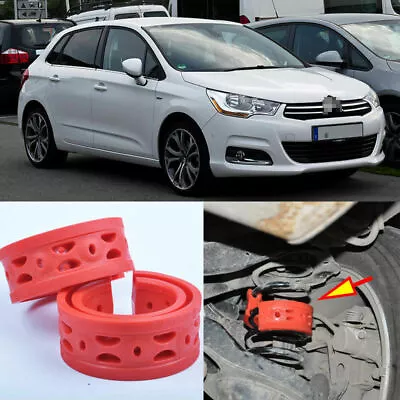 2pcs Rear Air Suspension Shock Bumper Spring Coil Cushion Buffer For Citroen C4 • $41.39