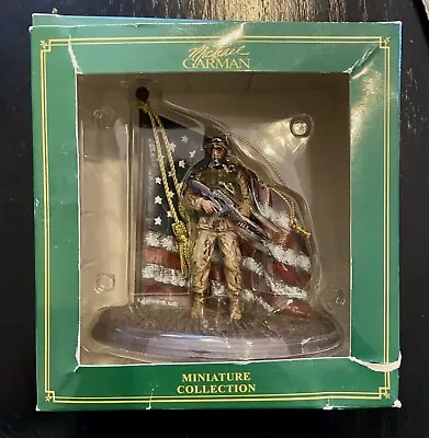 Michael Garman Miniature Collection AMERICAN SOLDIER 2007 With Flag Autograph • $14.99