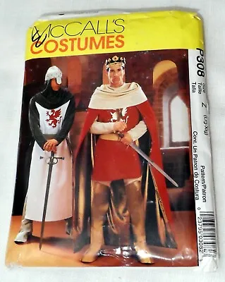 McCalls Costume Pattern P308 King Night Arthur Camelot SCA LARP Garb L/XL Uncut • $12.95