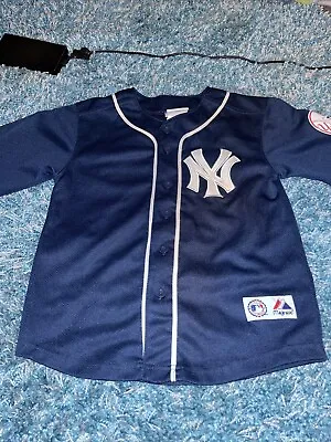Vintage Majestic New York Yankees TEIXEIRA #25 Youth Jersey Size 8 Youth • $15
