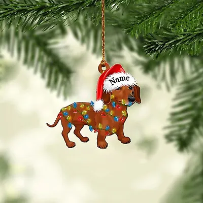 Dachshund Light Christmas Ornament Dog Lover Tree Christmas Ornament Decor • $19.99