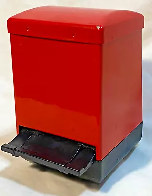 Vintage Red Metal Toothpick Dispenser - NICE! (proper Working Condition) • $18.35