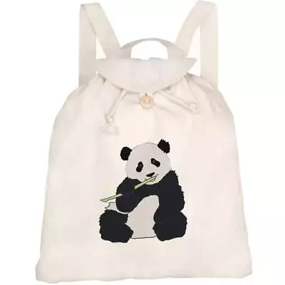 'Panda ' Canvas Rucksack / Backpack (RK00027375) • £14.99