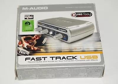 M-AUDIO FAST TRACK USB Record Guitar And Vocals PRO Digital Recording Interface  • $48.88