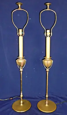 Pair Vintage Mid Century Brass  Chapman  Lamps • $550