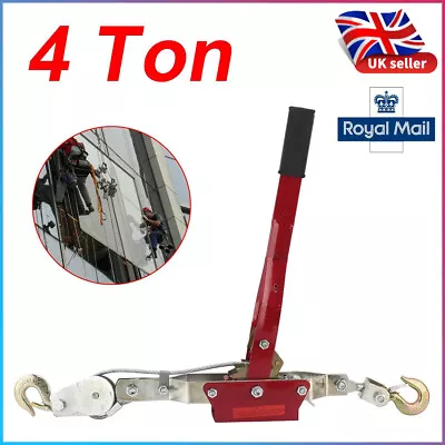 £21.59 • Buy 2 Hook 4 Ton Cable Puller Manual Hand Winch Turfer For Caravan Boat Trailer UK