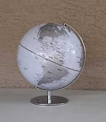 World Globe 360 Degree Rotating Education Cartography Map 12  Diameter 14  Tall • $34