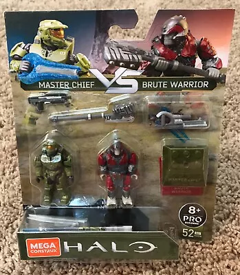 Mega Bloks Construx Halo Master Chief Vs Brute Warrior Figure Set NISB • $14.99