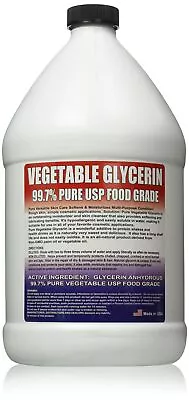 Vegetable Glycerin - Kosher USP 99.7% Purity - 1 Gallon • $49.50