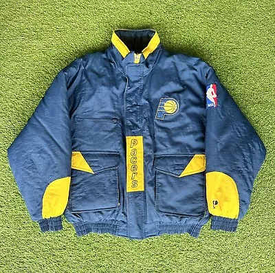 Size XL - Vintage Indiana Pacers Reversible Pro Player Puffer Jacket • $250