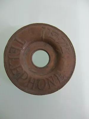 An Old Copper Made Metal Token For Public Phone Israel Early 50's.  Cs1876 • £11.35