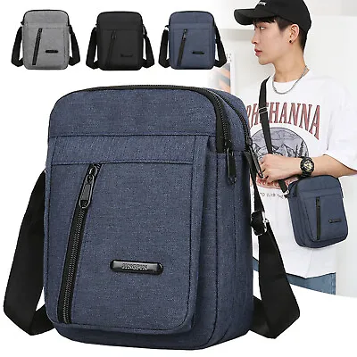 Men's Crossbody Shoulder Lightweight Bag Nylon Composite Fabric  • $7.59