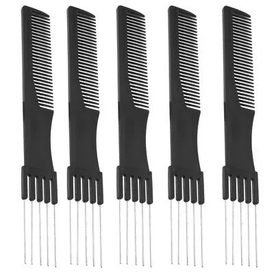 5Pc Steel Needle Fork Comb Hair Insert Needle Comb Hairdressing Styling Tool • $9.29