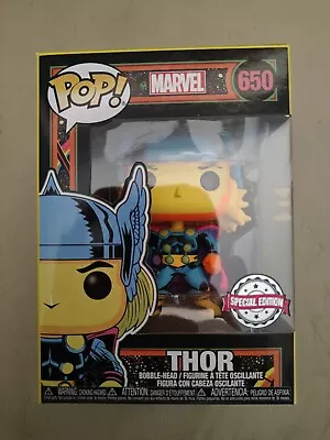 Funko Pop Marvel Blacklight Thor #650 Special Edition  • £6.50