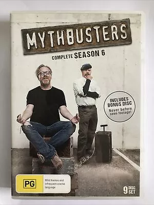 DVD - MYTHBUSTERS COMPLETE SEASON 6 - Region 4 PAL • $35