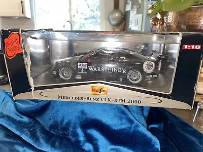 1/18 MAISTO GT RACING 2000 MERCEDES-BENZ CLK-DTM #5 WARSTEINER BLACK LUDWIg . • $45