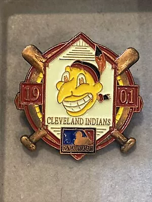 Cleveland Indians Pin MLB Baseball 125th Anniversary Rare Vintage W/ Card • $12.99