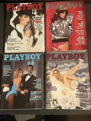 Lot Of 4 Vintage Playboy Magazines 1979 July/Aug/Oct/Nov Rare Large Editions • $20