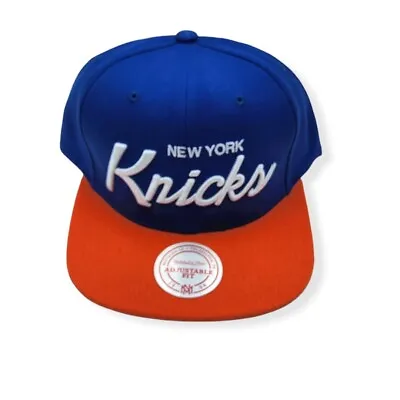 Mitchell & Ness New York Knicks Classic Script HWC Adjustable Snapback Hat Cap • $39.99