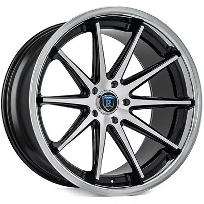 (4) 20x9/20x11 Staggered Rohana Wheels RC10 Machined Black Rims (B12) • $2220