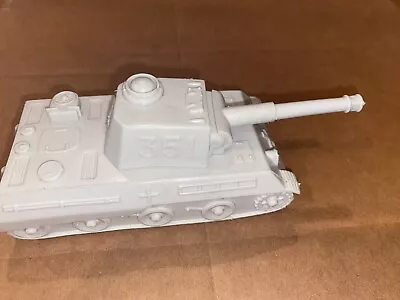 Vintage Marx Battleground Light Gray German #351 Army Tank • $15