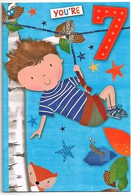 Birthday Card For 7 Year Old Boy • £1.99